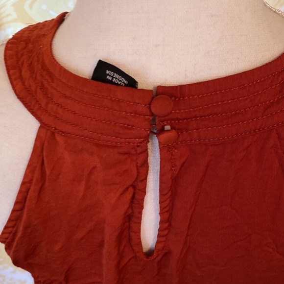 RACHEL ZOE HALTER SILKY MAXI DRESS SIZE 6 TERRACOTTA - Picture 5 of 7